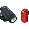 Smart Polaris 3 White LED Front + 7 LED Rear Light (inc Batt)